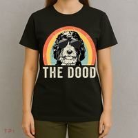 The Dood Mom Bernedoodle Doodle Dog Dad T-Shirt thumb 4