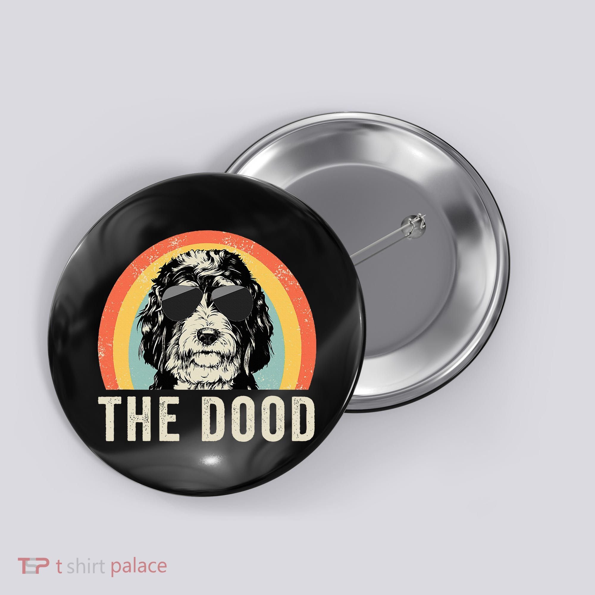 The Dood Mom Bernedoodle Doodle Dog Dad Button