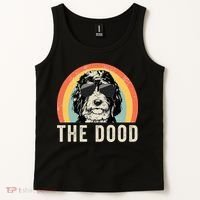 The Dood Mom Bernedoodle Doodle Dog Dad Tank Top thumb 2