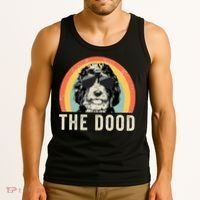 The Dood Mom Bernedoodle Doodle Dog Dad Tank Top thumb 3