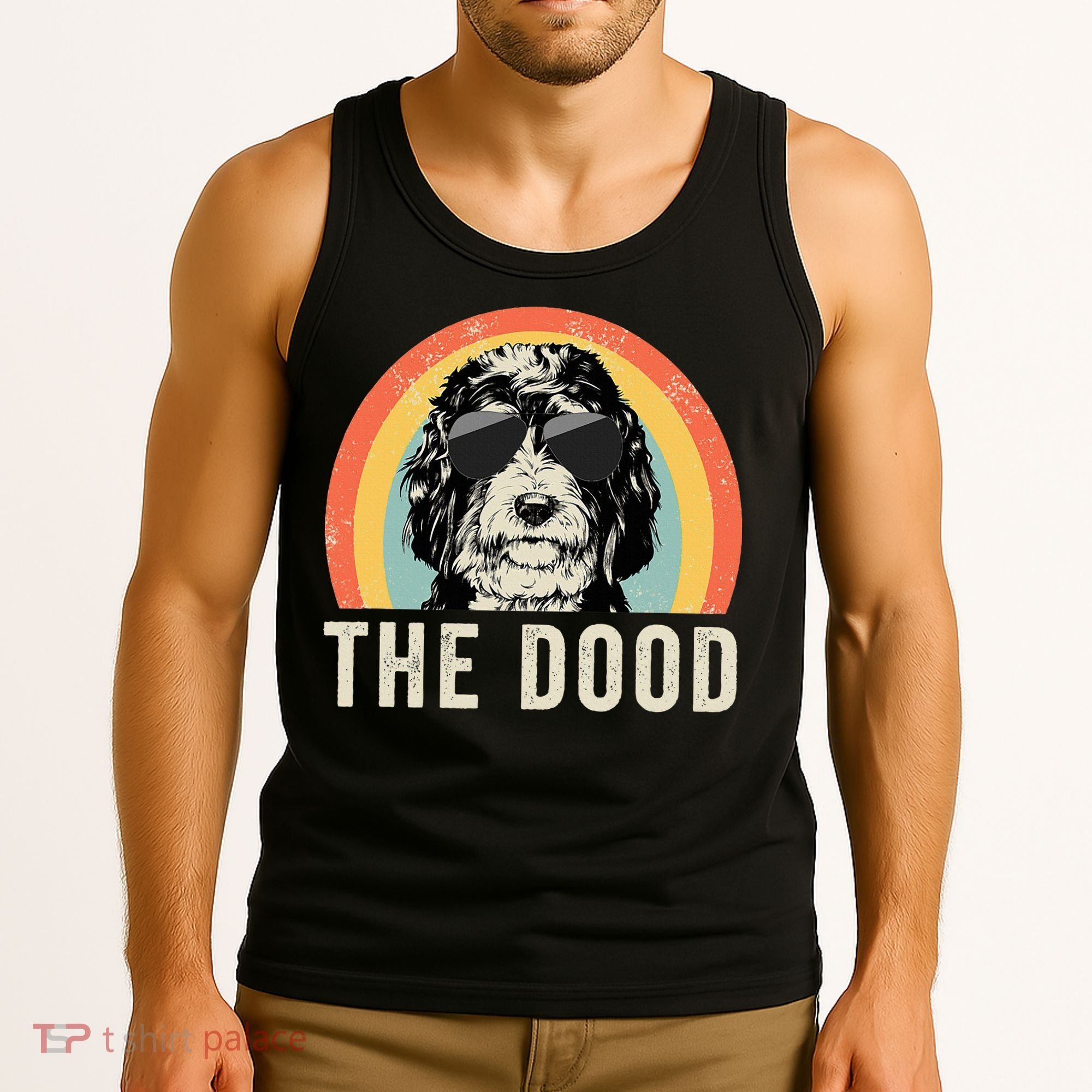 The Dood Mom Bernedoodle Doodle Dog Dad Tank Top