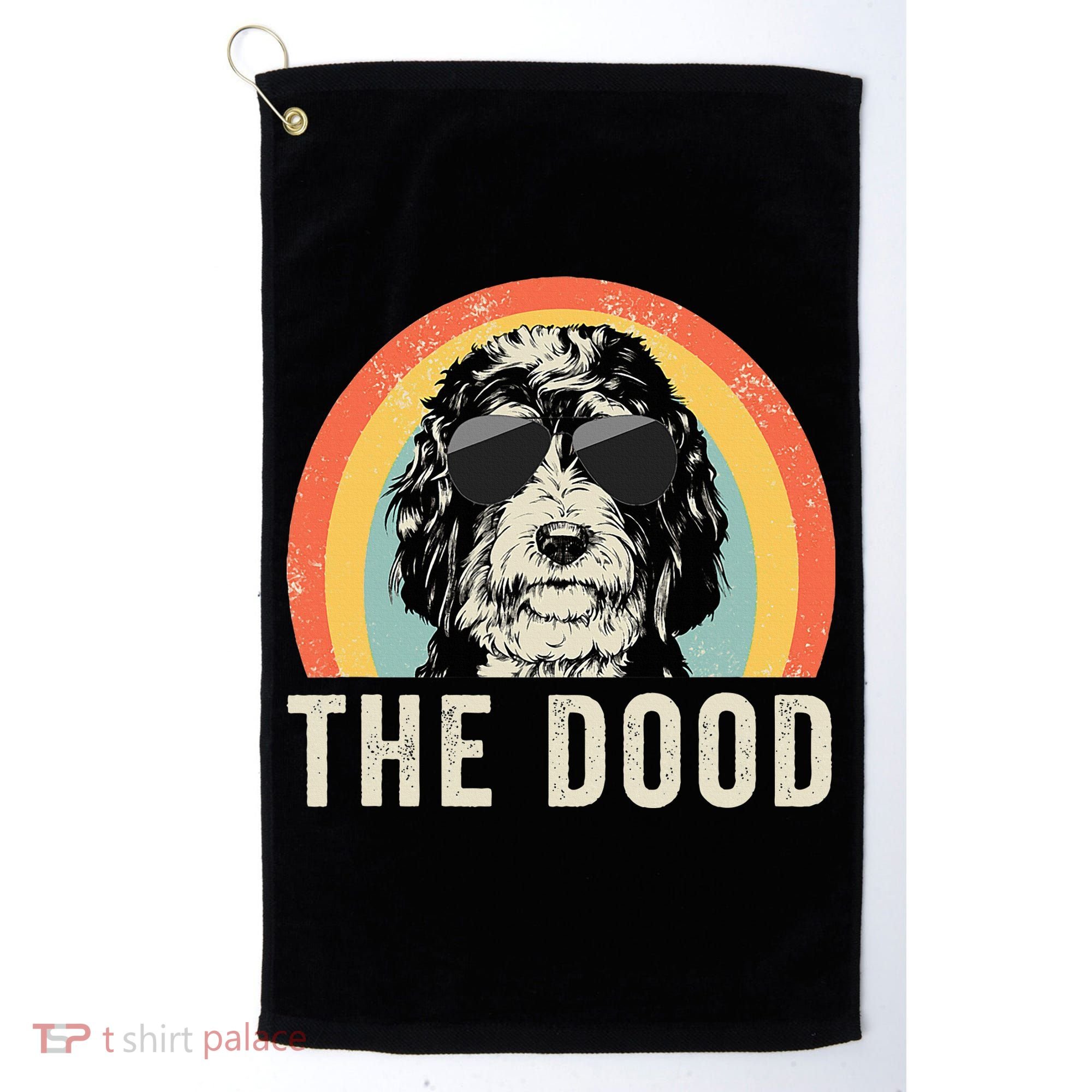 The Dood Mom Bernedoodle Doodle Dog Dad Golf Towel