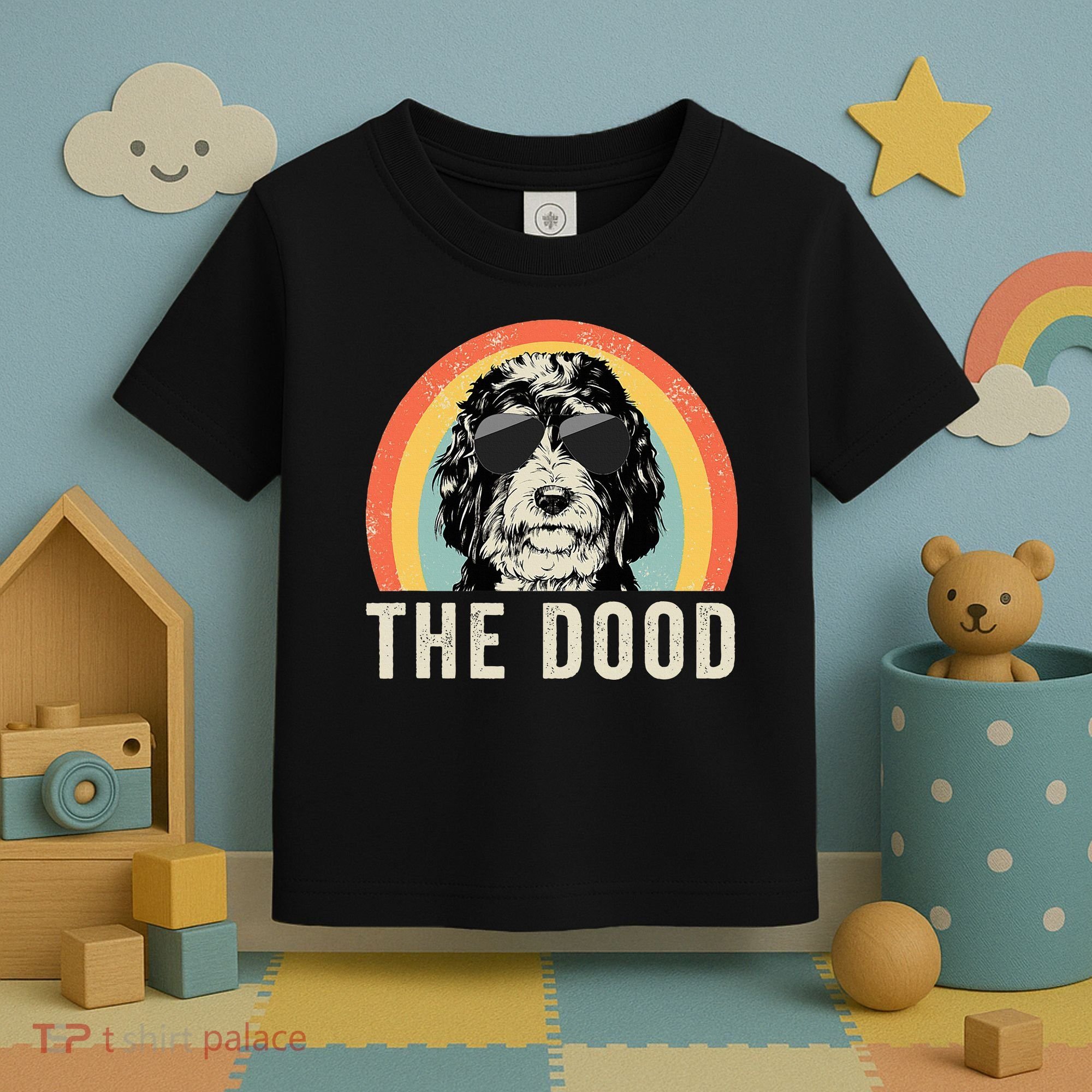 The Dood Mom Bernedoodle Doodle Dog Dad Toddler T-Shirt