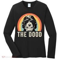 The Dood Mom Bernedoodle Doodle Dog Dad Women's Long Sleeve Shirt thumb 0