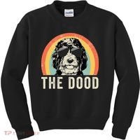 The Dood Mom Bernedoodle Doodle Dog Dad Kids Sweatshirt thumb 0
