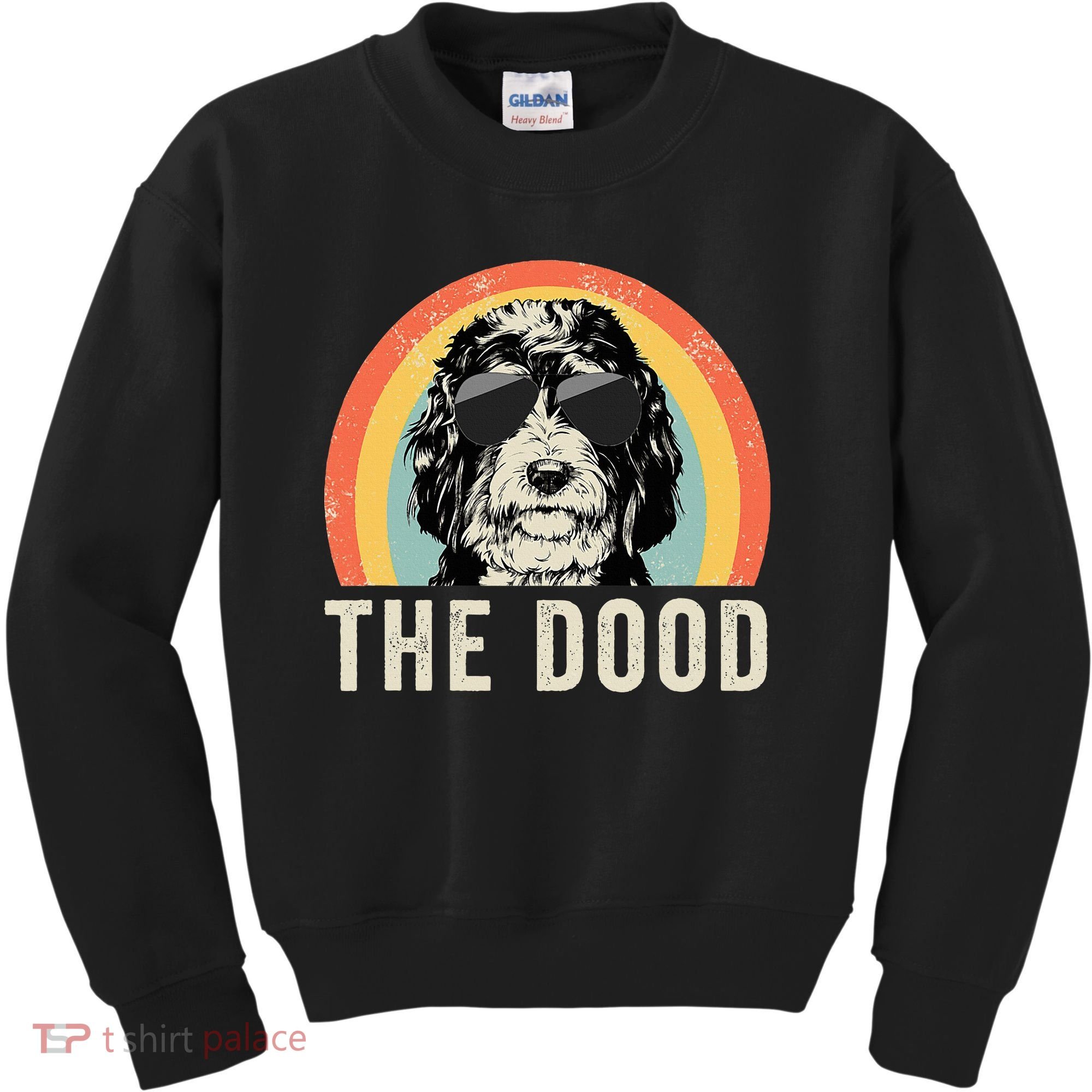 The Dood Mom Bernedoodle Doodle Dog Dad Kids Sweatshirt