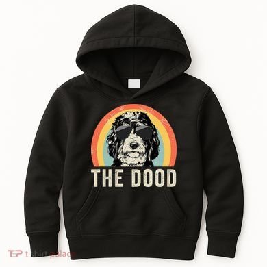 The Dood Mom Bernedoodle Doodle Dog Dad Kids Hoodie