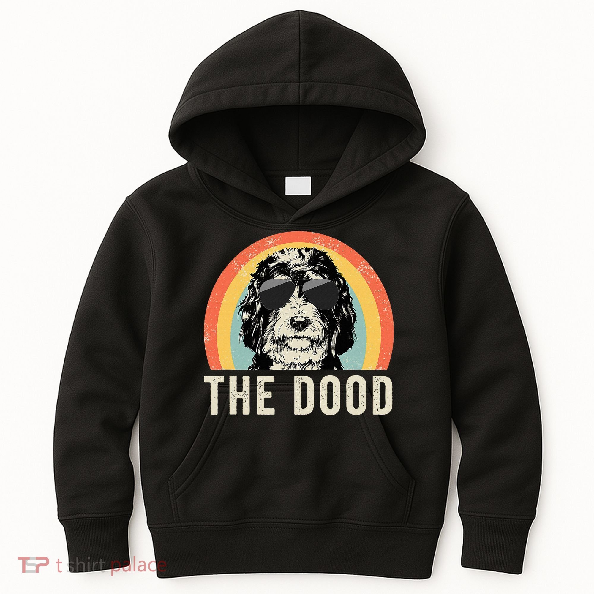 The Dood Mom Bernedoodle Doodle Dog Dad Kids Hoodie