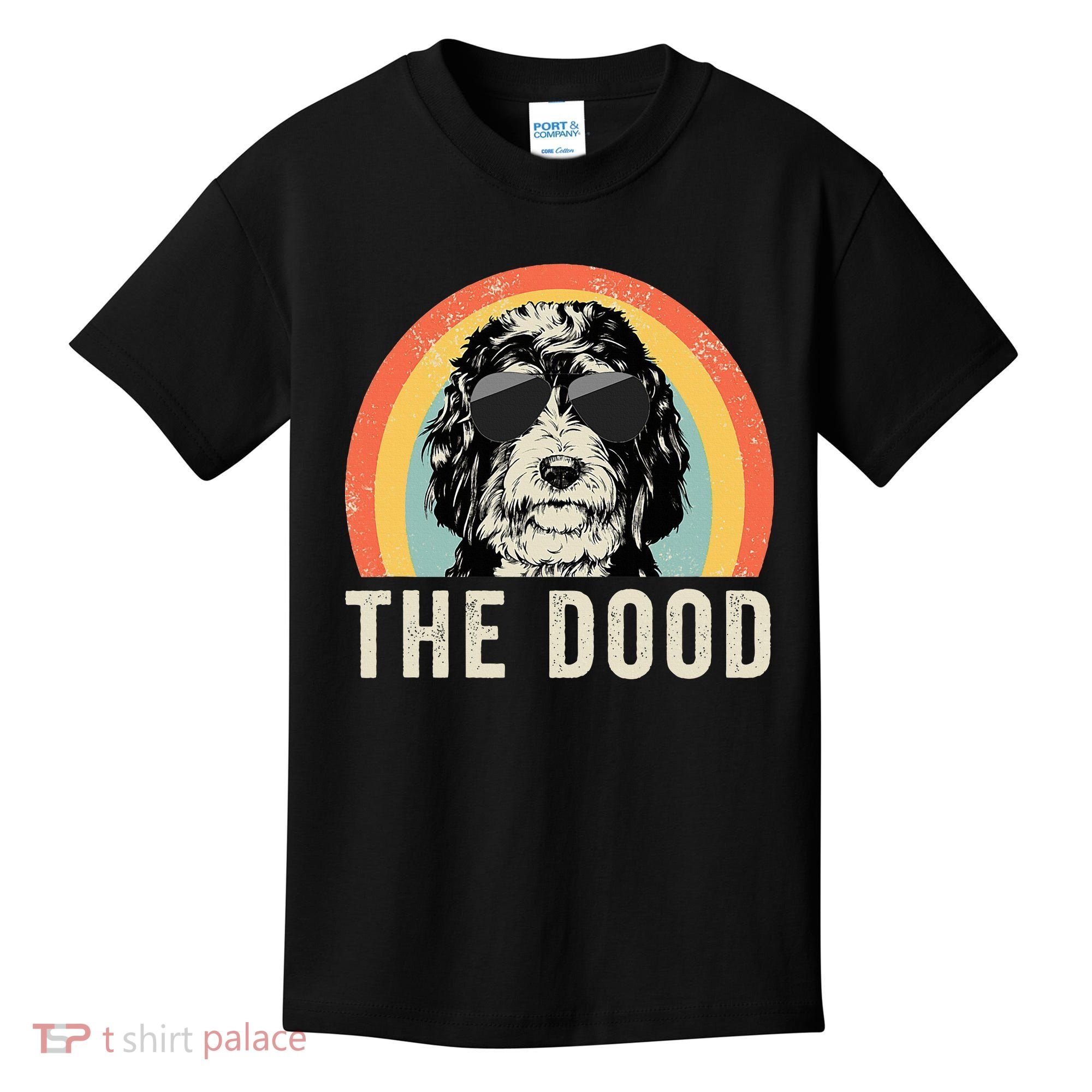 The Dood Mom Bernedoodle Doodle Dog Dad Kids T-Shirt
