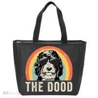 The Dood Mom Bernedoodle Doodle Dog Dad Tote Bag thumb 0