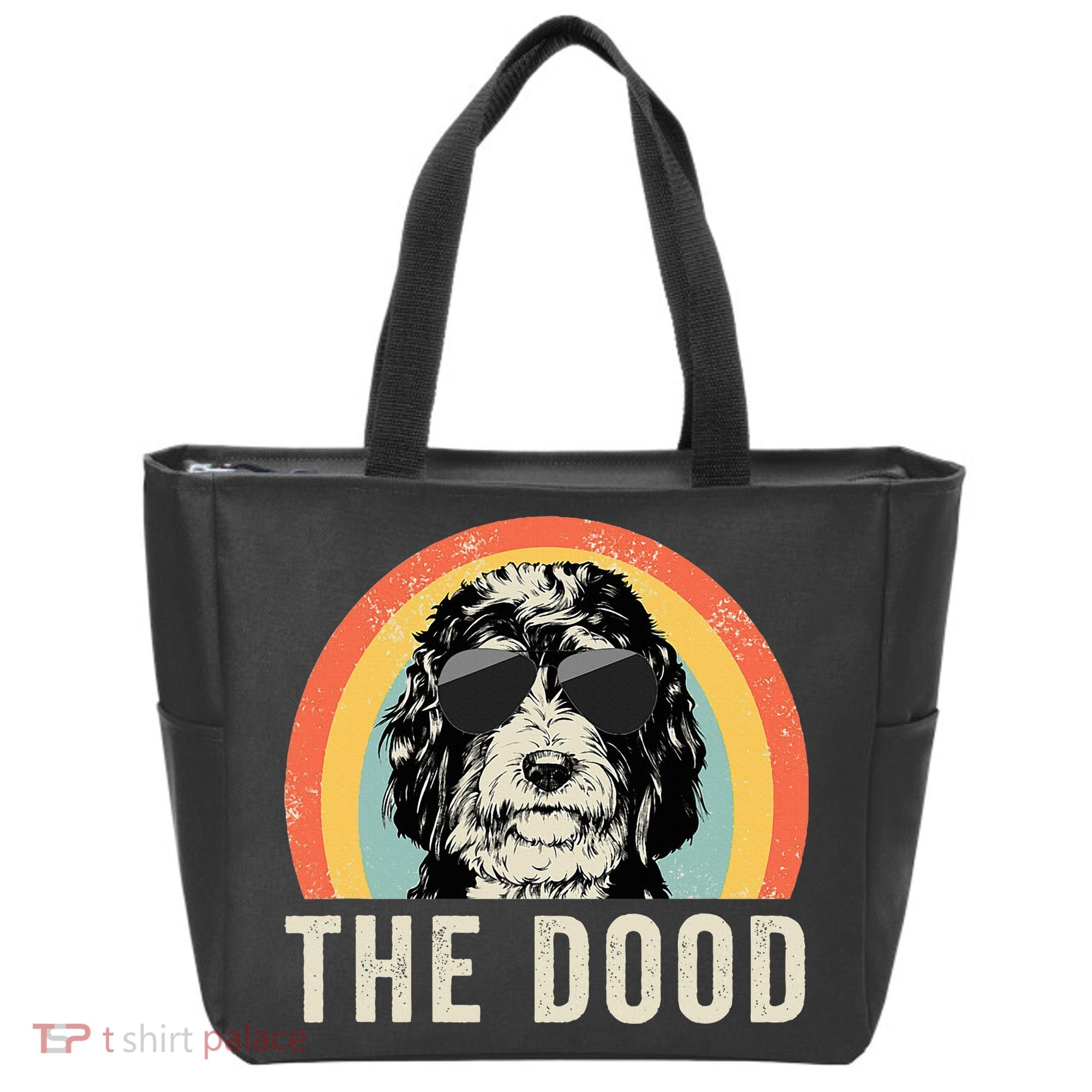 The Dood Mom Bernedoodle Doodle Dog Dad Tote Bag