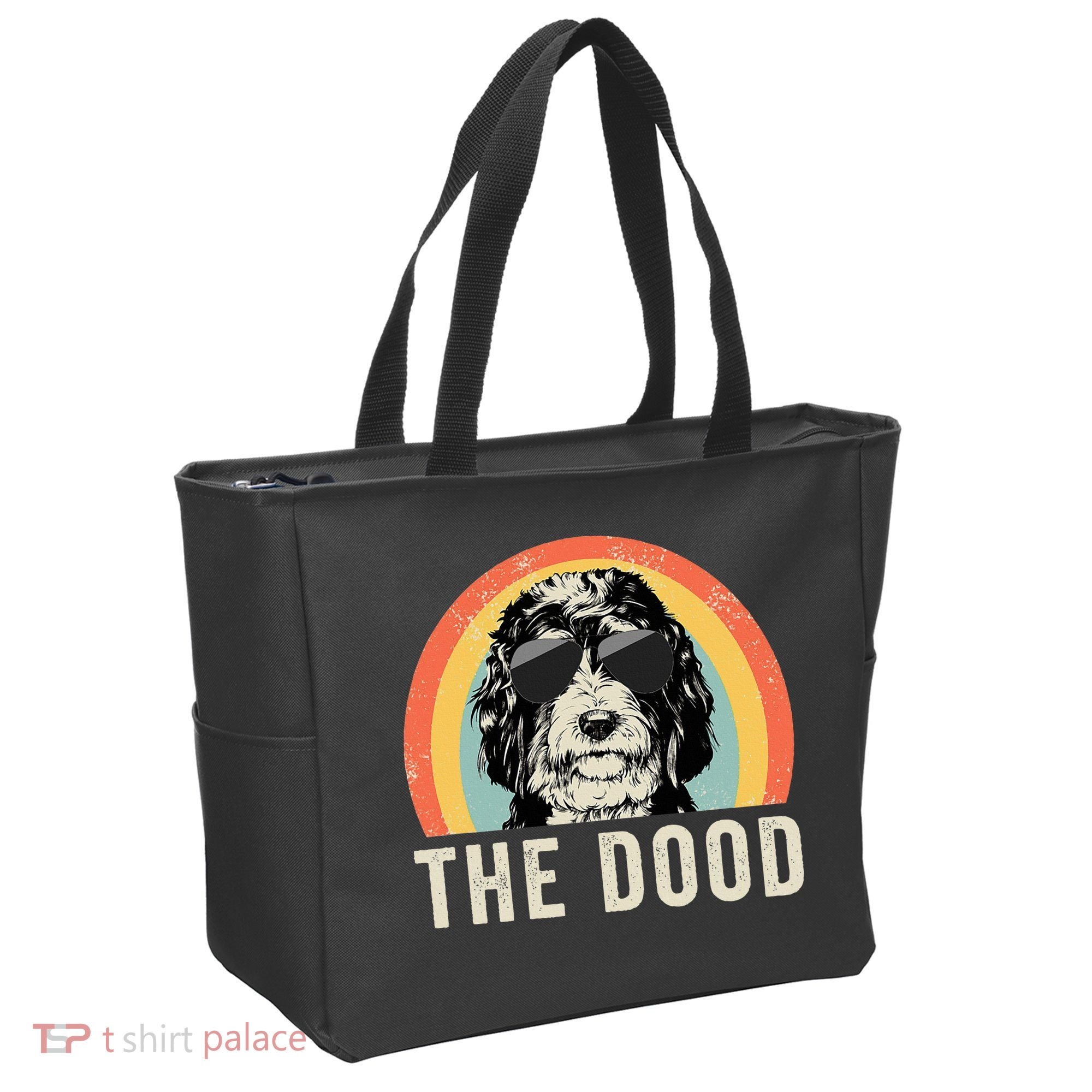 The Dood Mom Bernedoodle Doodle Dog Dad Tote Bag