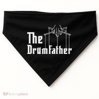 The Drumfather Musician Percussion Instrument Player Drummer USA-Made Doggie Bandana thumb 0