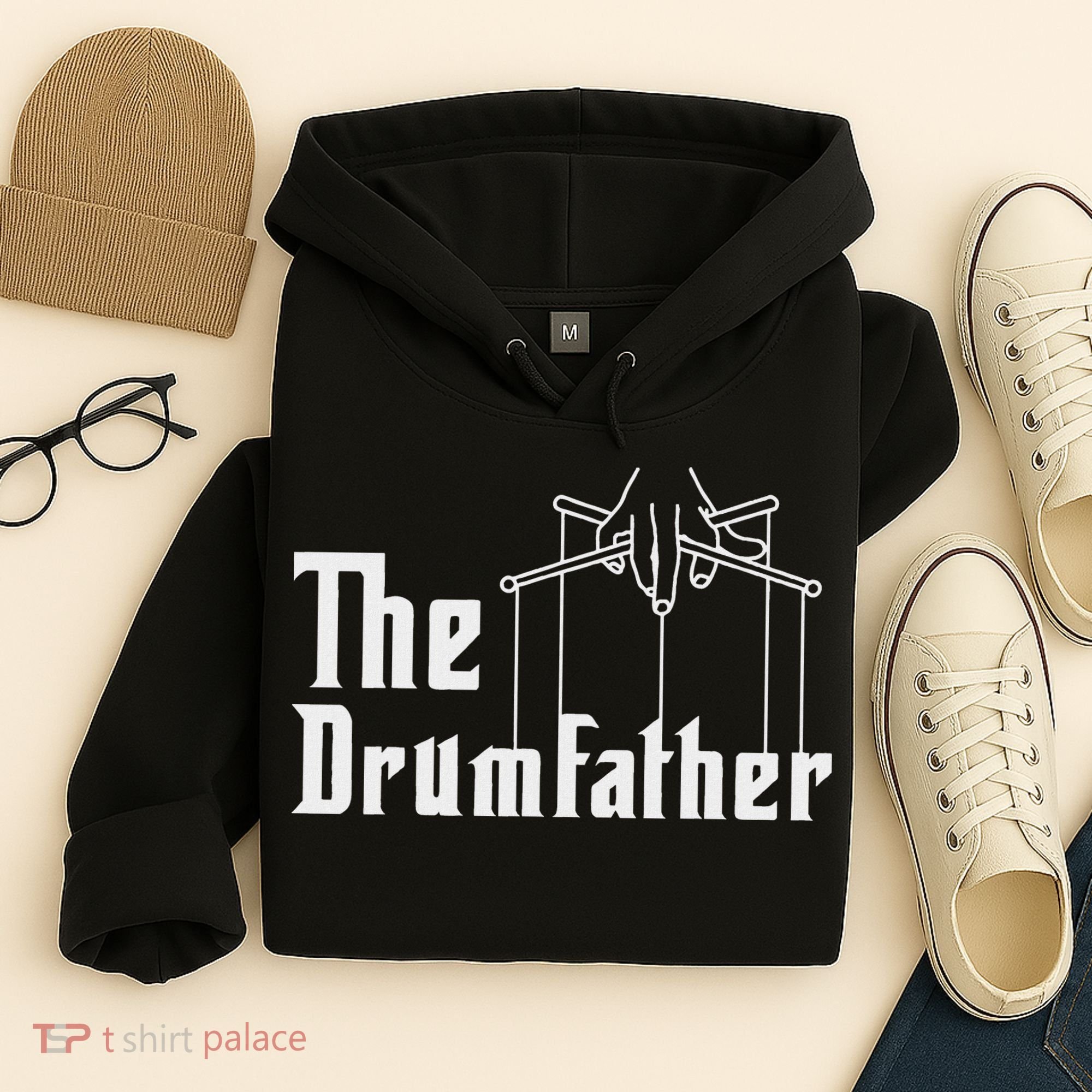 The Drumfather Musician Percussion Instrument Player Drummer Hoodie