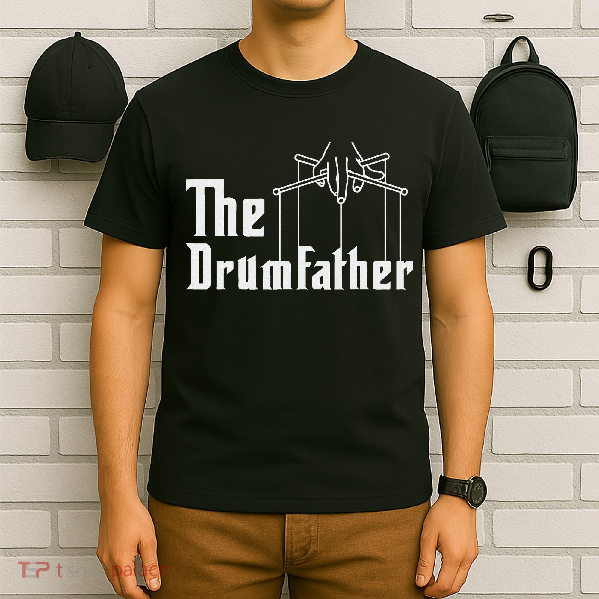 The Drumfather Musician Percussion Instrument Player Drummer T-Shirt