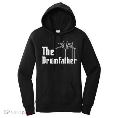 The Drumfather Musician Percussion Instrument Player Drummer Women's Hoodie