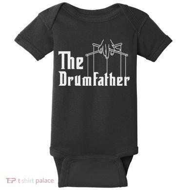 The Drumfather Musician Percussion Instrument Player Drummer Baby Bodysuit