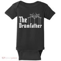 The Drumfather Musician Percussion Instrument Player Drummer Baby Bodysuit thumb 0