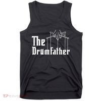 The Drumfather Musician Percussion Instrument Player Drummer Tank Top thumb 0