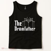 The Drumfather Musician Percussion Instrument Player Drummer Tank Top thumb 2