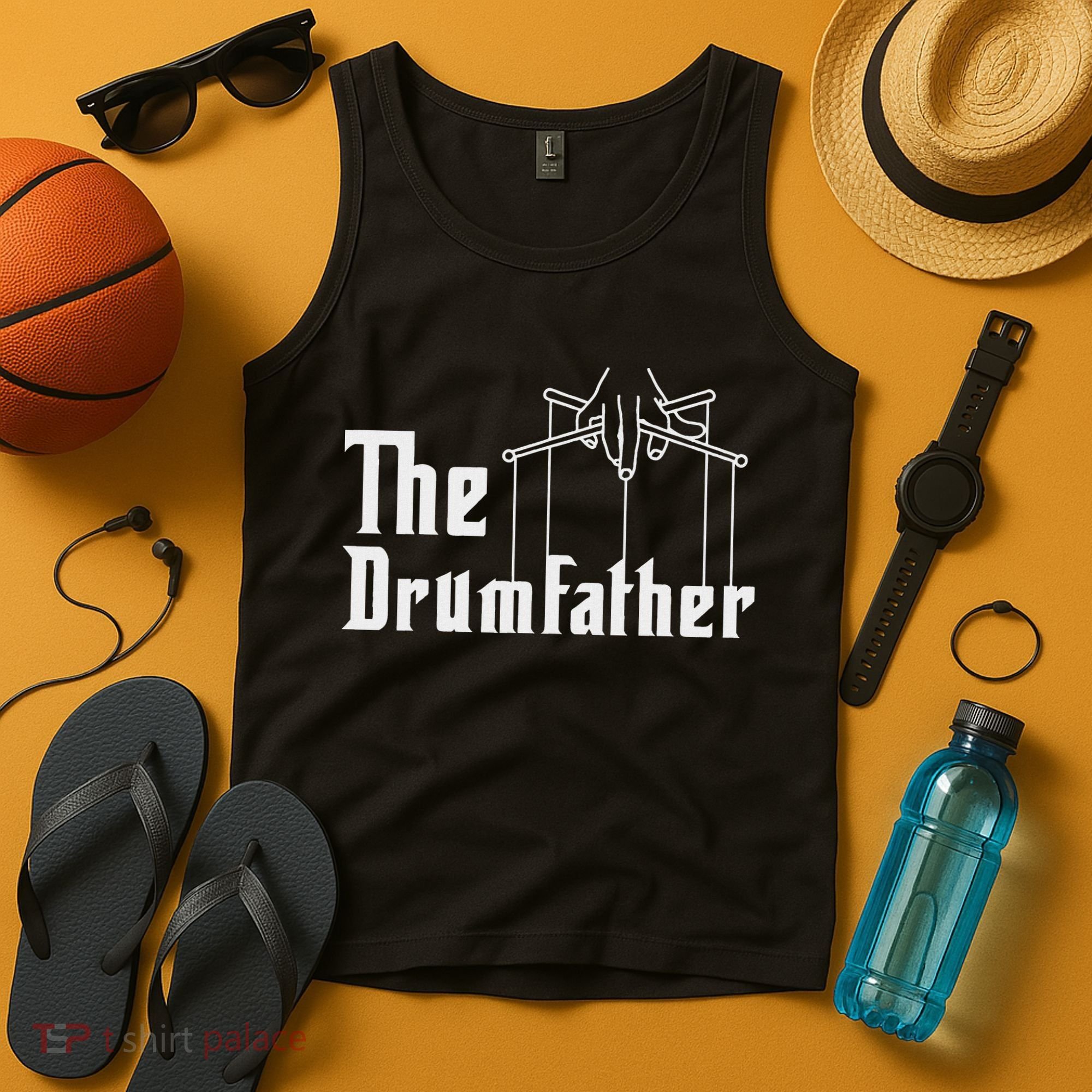 The Drumfather Musician Percussion Instrument Player Drummer Tank Top