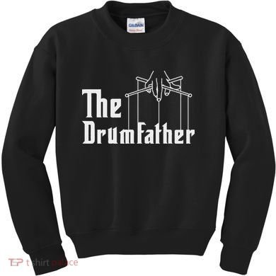 The Drumfather Musician Percussion Instrument Player Drummer Kids Sweatshirt