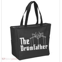 The Drumfather Musician Percussion Instrument Player Drummer Tote Bag thumb 2