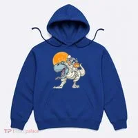 Trex Dinosaur Mummy Skeleton Pumpkin Halloween Cool Gift Hoodie thumb 0