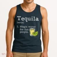 Tequila Definition Magic Water For Fun People Drinking Tank Top thumb 3