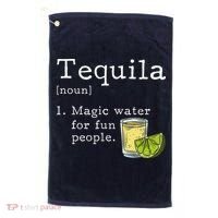 Tequila Definition Magic Water For Fun People Drinking Golf Towel thumb 0
