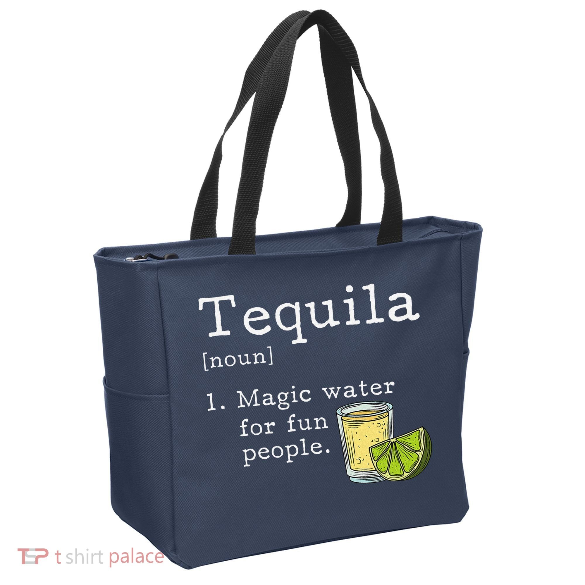 Tequila Definition Magic Water For Fun People Drinking Tote Bag