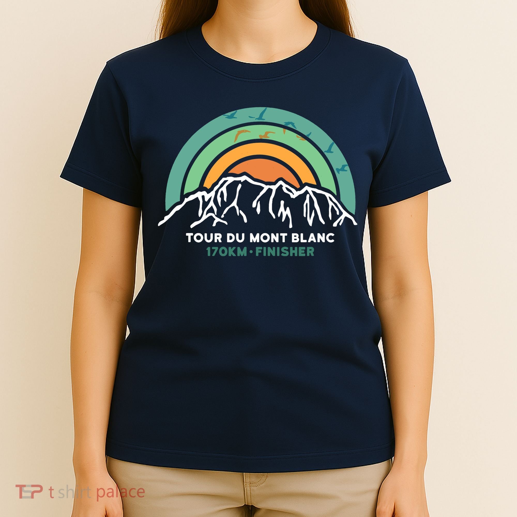 Tour Du Mont Blanc Finisher Chamonix France Hiking Souvenir T-Shirt