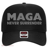 Trump Dark Maga Never Surrender Hat thumb 0
