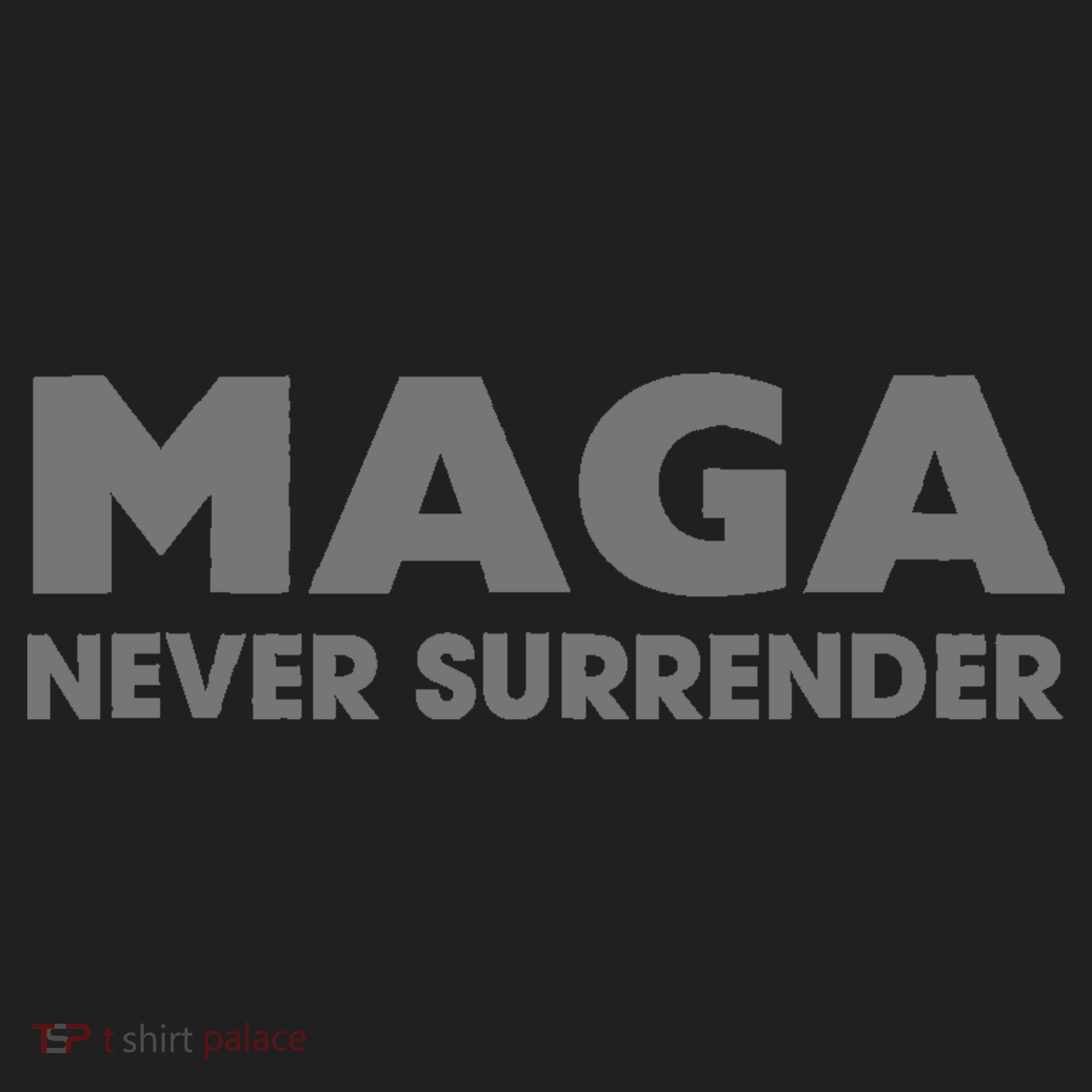Trump Dark Maga Never Surrender Golf Towel