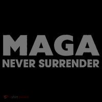 Trump Dark Maga Never Surrender Women's T-Shirt thumb 6