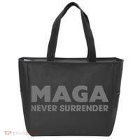 Trump Dark Maga Never Surrender Tote Bag thumb 0