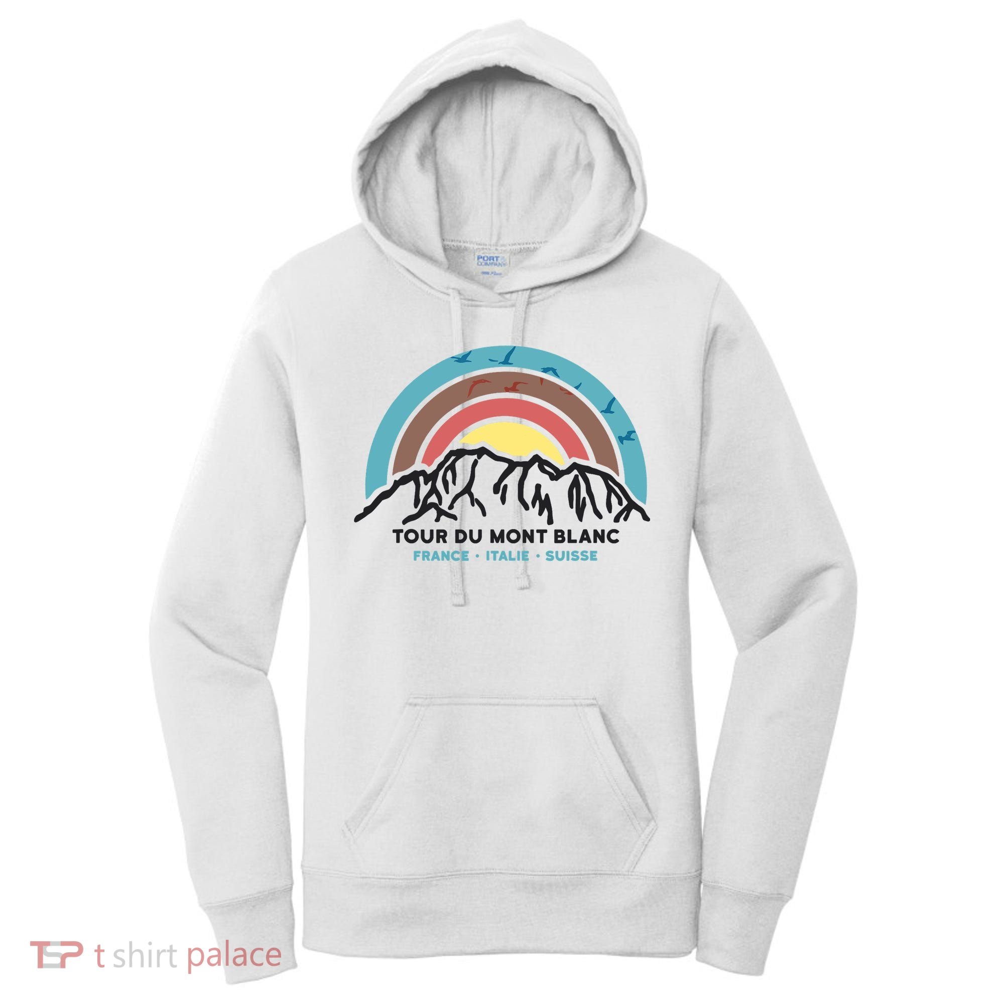 Tour Du Mont Blanc Finisher Chamonix France Hiking Souvenir Women's Hoodie