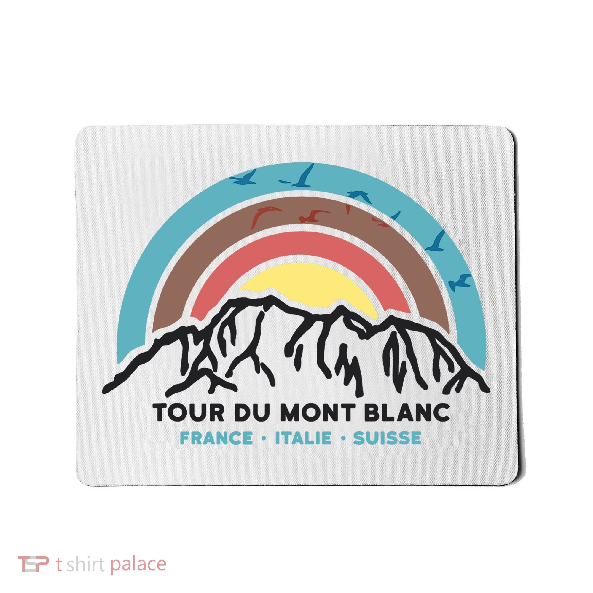 Tour Du Mont Blanc Finisher Chamonix France Hiking Souvenir Mousepad