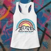 Tour Du Mont Blanc Finisher Chamonix France Hiking Souvenir Women's Tank Top thumb 3