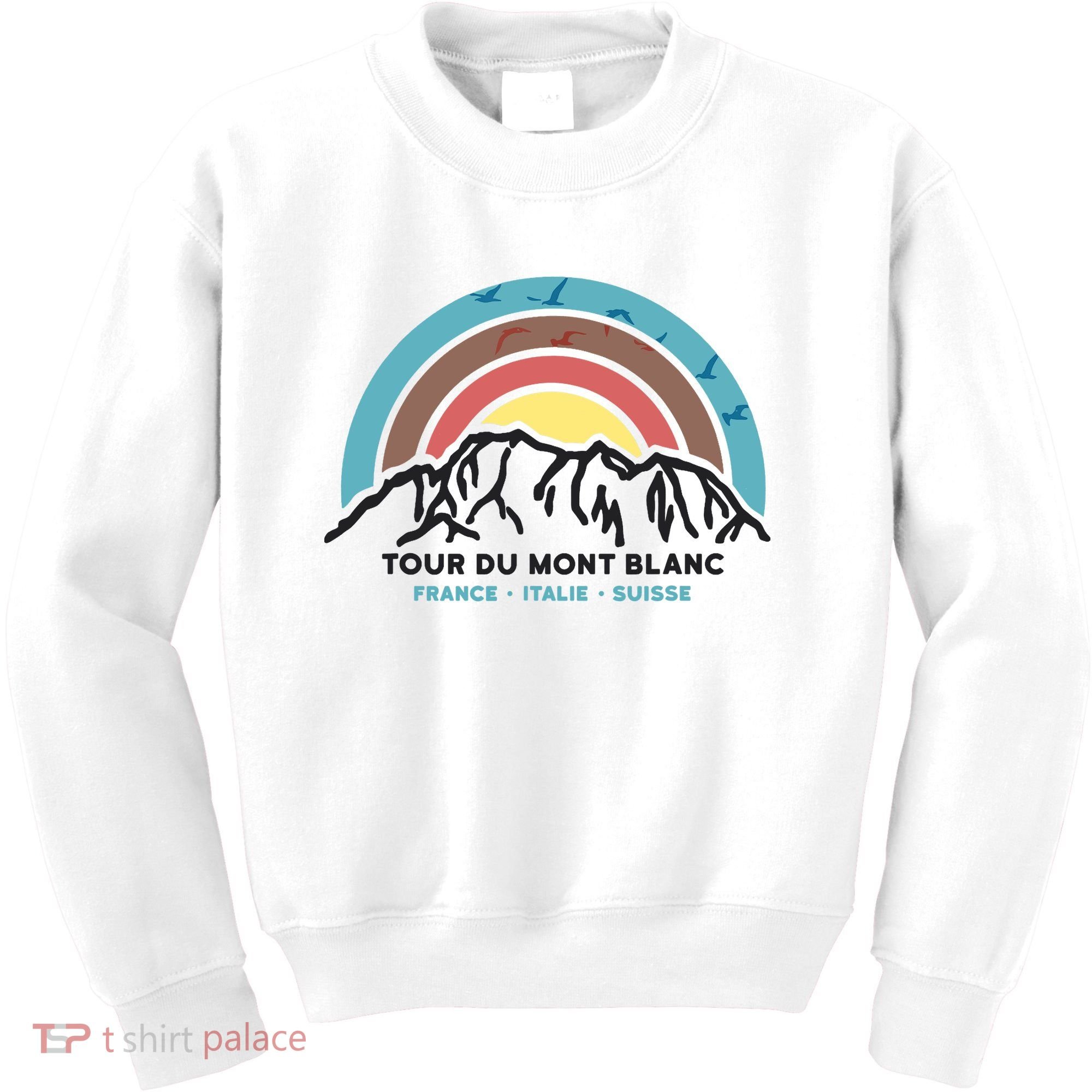 Tour Du Mont Blanc Finisher Chamonix France Hiking Souvenir Kids Sweatshirt