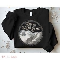 Tour Du Mont Blanc Gear European Hiking Trail Souvenir Hiker Sweatshirt thumb 2