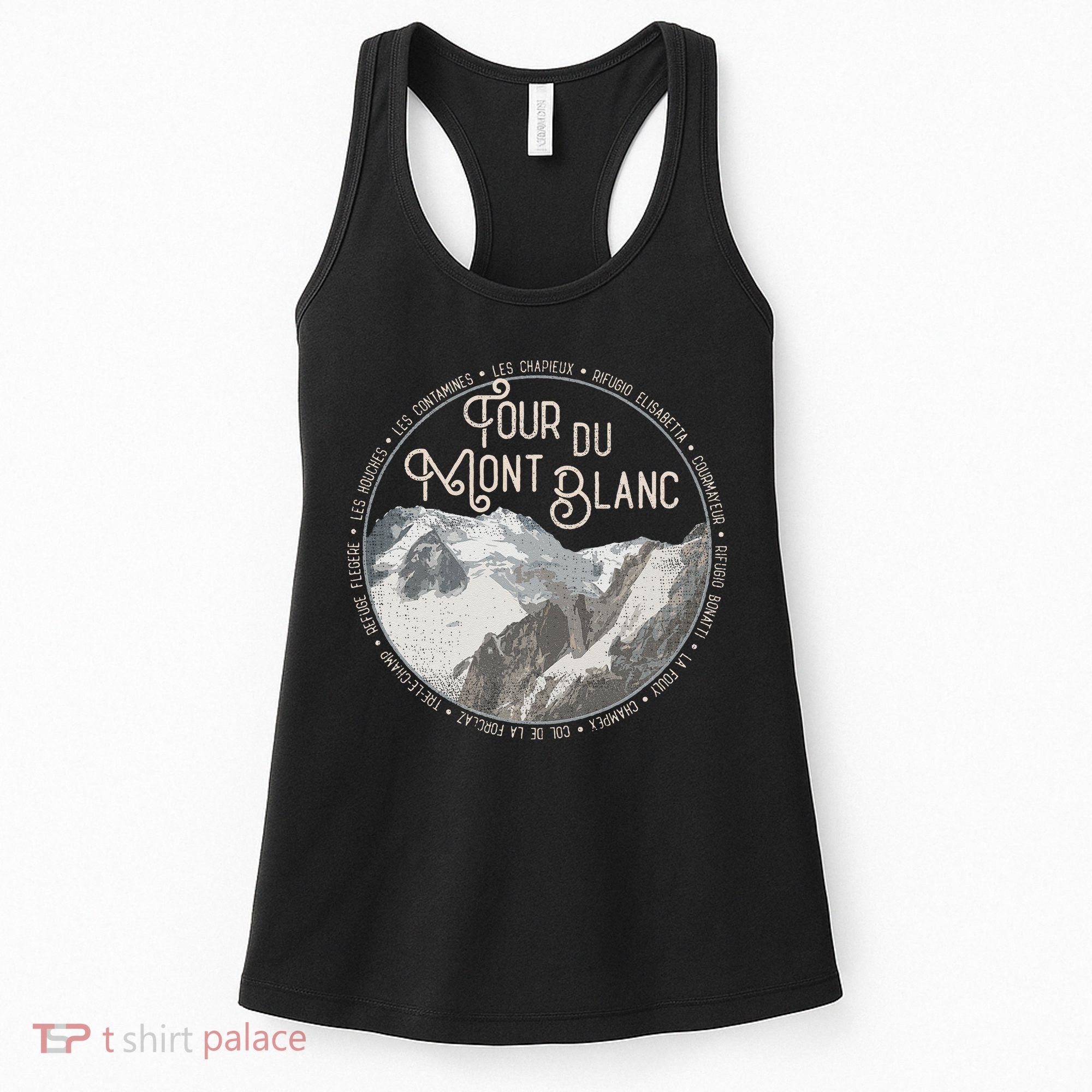 Tour Du Mont Blanc Gear European Hiking Trail Souvenir Hiker Women's Tank Top