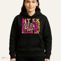 Tie Dye My Ex Hates My Guts Because He Couldn't Reach Em' Hoodie thumb 5