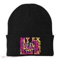 Tie Dye My Ex Hates My Guts Because He Couldn't Reach Em' Beanie thumb 0