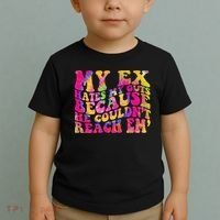 Tie Dye My Ex Hates My Guts Because He Couldn't Reach Em' Toddler T-Shirt thumb 2