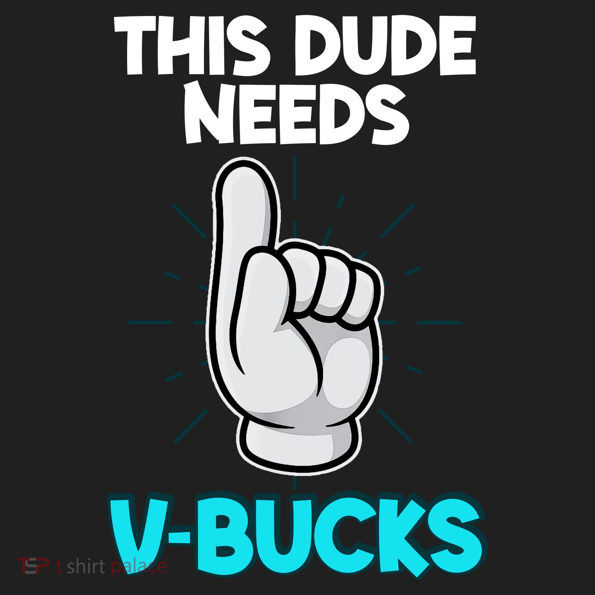 This Dude Needs V Bucks Funny Golf Towel