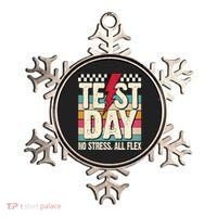Test Day No Stress All Flex Funny Motivational Testing Day Ornament thumb 0
