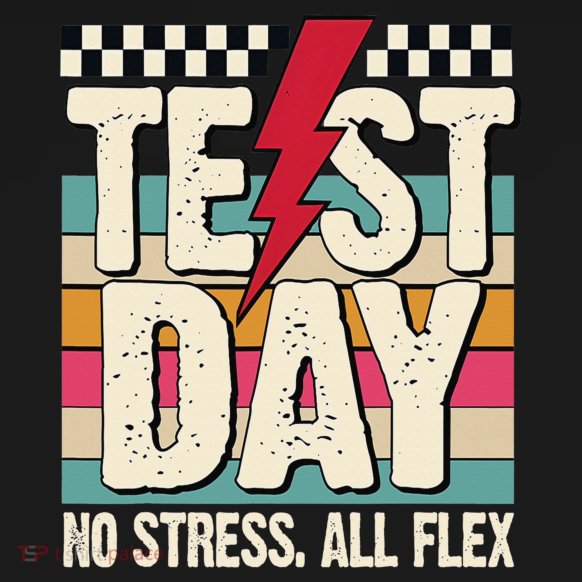 Test Day No Stress All Flex Funny Motivational Testing Day Visor