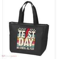 Test Day No Stress All Flex Funny Motivational Testing Day Tote Bag thumb 3