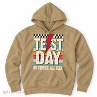 Test Day No Stress All Flex Funny Motivational Testing Day Hoodie thumb 0